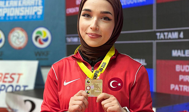 Trabzonlu karateci Keyda Nur Çolak Balkan Şampiyonu oldu