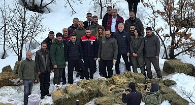 Tunceli’de yaban hayvanları için yemleme çalışması gerçekleştirildi