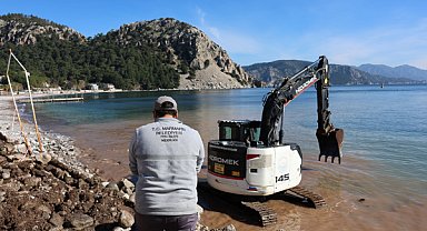 Turunç sahil yürüyüş yolunda onarım çalışması başlatıldı 