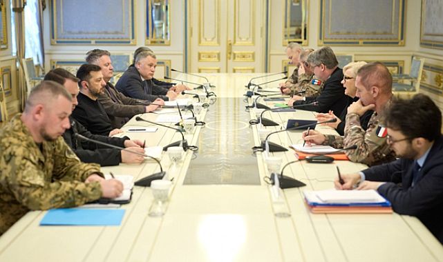 Zelenski, Fransa Silahlı Kuvvetler Bakanı Vautrin ile görüştü