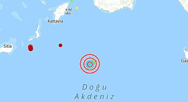 Akdeniz'de deprem