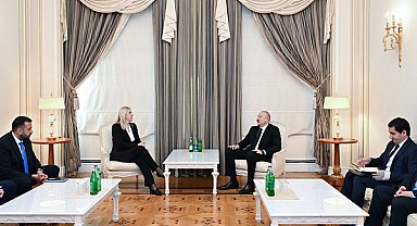Aliyev, Bosna Hersek Cumhurbaşkanlığı Üyesi Cvijanoviç ile bir araya geldi