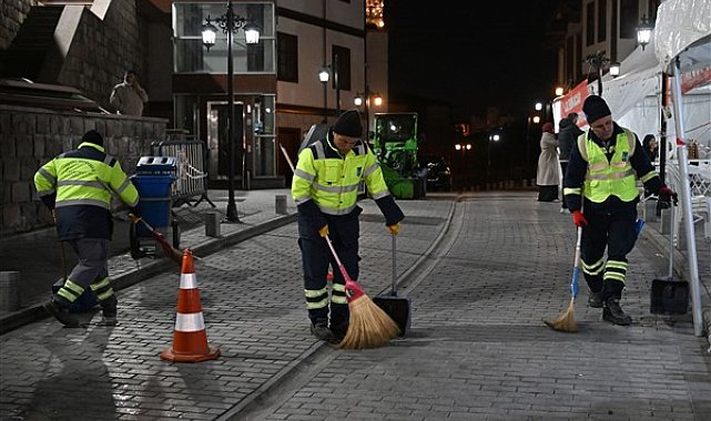 Ankara’da Ramazan ayında temizlik çalışmaları sürüyor