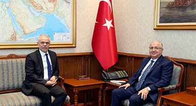Bakan Güler, KKTC'nin Ankara Büyükelçisi Korukoğlu ile görüştü