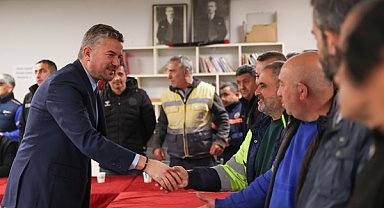 Başkan Duman, personelle bayramlaştı
