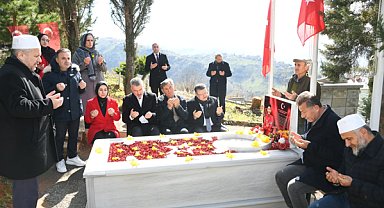 Başkan Genç’ten şehit Pilot Gençcelep'in kabrine ve ailesine ziyaret