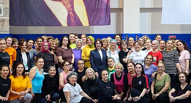 Başkan Köymen, spor yapan kadınlarla buluştu