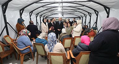 Başkan Özdemir, Muhabbet Çadırı’nda Sarıköprü sakinleriyle buluştu
