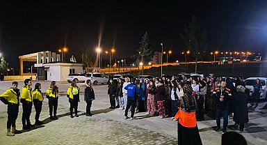 Batman’da öğrenci yurtlarında deprem tatbikatı gerçekleştirildi