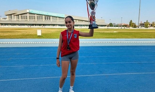 Çınar Akademi öğrencisi Keskin’den atletizmde derece