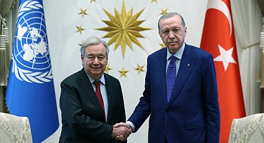 Cumhurbaşkanı Erdoğan, BM Genel Sekreteri Guterres'i kabul etti