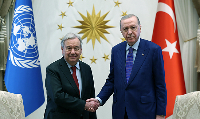 Cumhurbaşkanı Erdoğan, BM Genel Sekreteri Guterres'i kabul etti