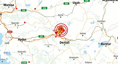 Denizli'de 4.2 büyüklüğünde deprem