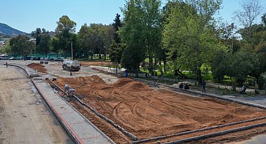 Gazipaşa Atatürk Parkı’nda yenileme çalışmaları devam ediyor