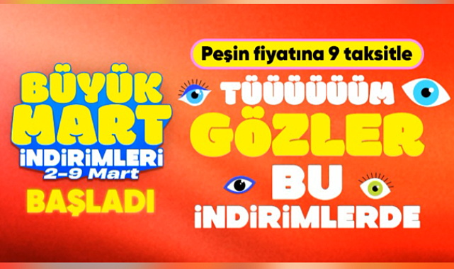 Hepsiburada’da Büyük Mart İndirimleri kampanyası başladı