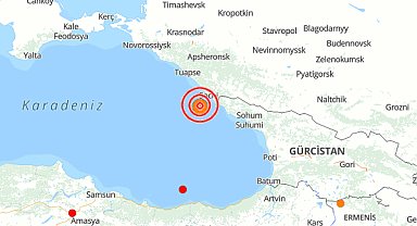 Karadeniz'de deprem