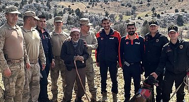 Karaman’da kaybolan yaşlı vatandaş iz takip köpeğiyle bulundu