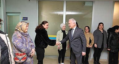 Karamürsel'de Başkan Çalık personelle bayramlaştı