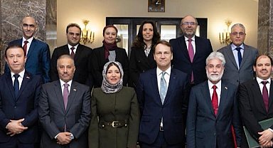 Katar Büyükelçisi Al Mahmoud, Arap Büyükelçileriyle yapılan görüşmeye katıldı