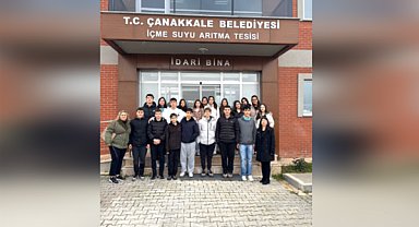 Öğrenciler, Çanakkale Belediyesi İçme Suyu Arıtma Tesisi'ni ziyaret etti