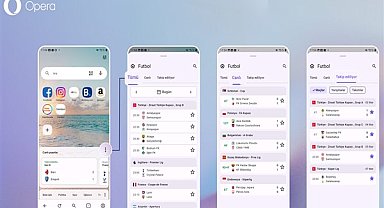 Opera Android tarayıcısında yepyeni bir Canlı Skor deneyimi sunuyor