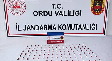Ordu'da 147 adet sentetik ecza hap ele geçirildi