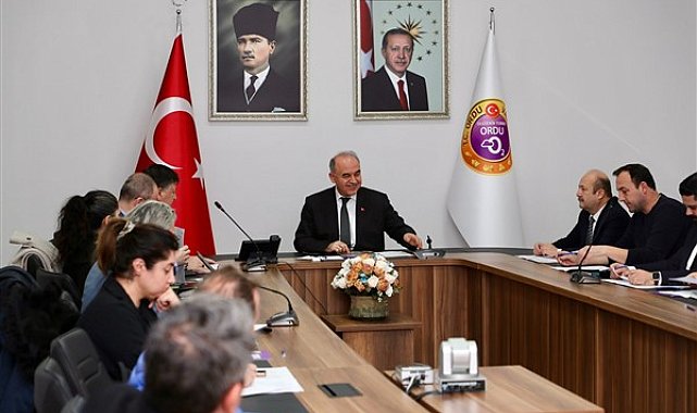 Ordu İl Tanıtım ve Geliştirme Kurulu Toplantısı Vali Erol başkanlığında yapıldı