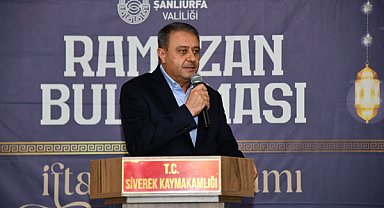 Şanlıurfa Valisi Şıldak, Siverek'te vatandaşlarla iftarda buluştu