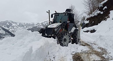 Trabzon'da kardan kapanan yollar ulaşıma açıldı