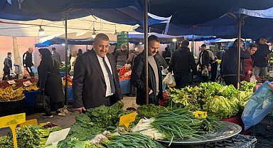 Vali Aktaş, Kozluk semt pazarında esnafı ziyaret etti