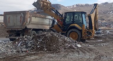 Van'da kaçak moloz ve hafriyat dökümüne yönelik denetim