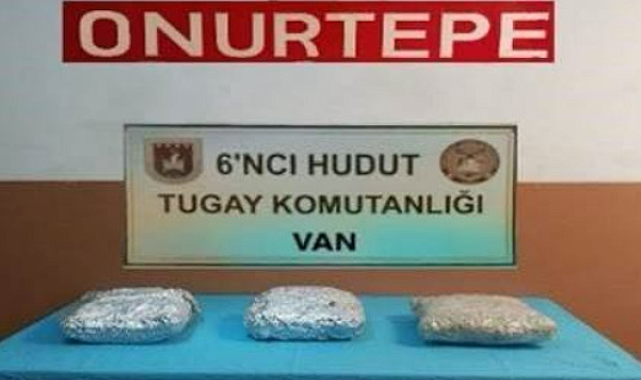 Van hudut hattında 4 kilo 60 gram uyuşturucu madde ele geçirildi
