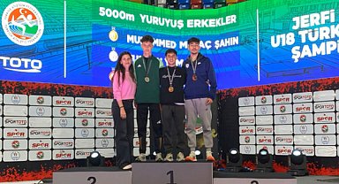 Yeni kurulan atletizm şubesinde büyük başarı 