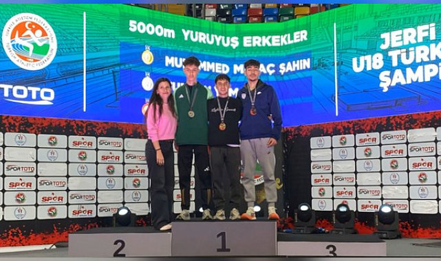 Yeni kurulan atletizm şubesinde büyük başarı 