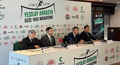 Yeşilay, gece startlı ilk kıtalararası maratona imza atıyor