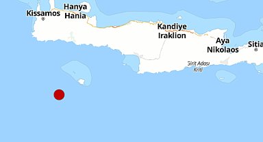 Akdeniz açıklarında 4.0 büyüklüğünde deprem