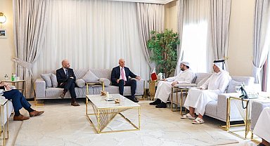 Al Khulaifi, ABD Suriye Özel Temsilcisi Barrack ile bir araya geldi