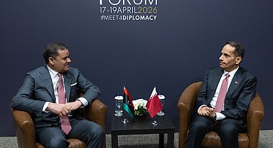 Al Thani, Libya Ulusal Birlik Devleti Hükümeti Başkanı Al Dbeiba ile görüştü