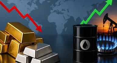 Altın ve gümüş gerilerken enerji fiyatları yükseldi