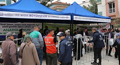 Aydın'da  Ata Tohumlu fide dağıtımı