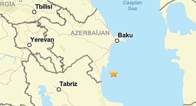 Azerbaycan’da 5,6 büyüklüğünde deprem