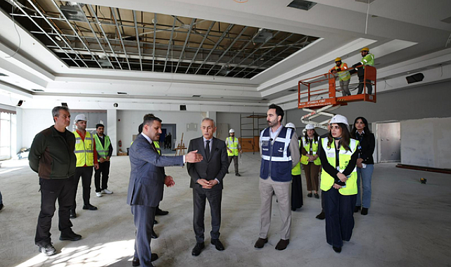 Çebi, Küçükçekmece’de kültür ve eğitim yatırımlarını inceledi