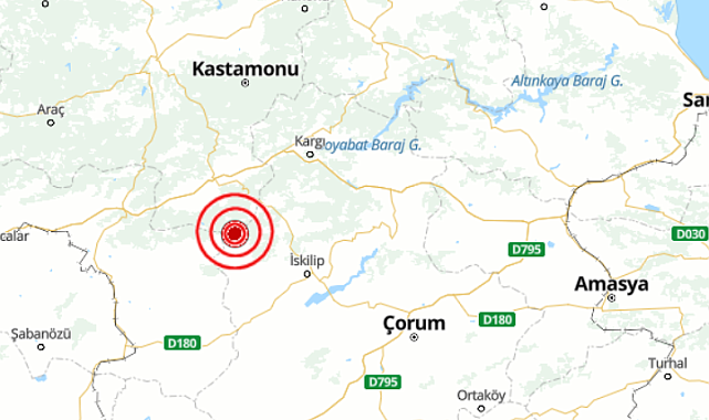 Çorum Bayat’ta 4.1 büyüklüğünde deprem