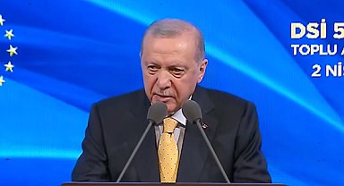 Cumhurbaşkanı Erdoğan, DSİ 563 Tesis Açılış Töreni'nde konuşuyor