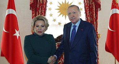 Cumhurbaşkanı Erdoğan, Matviyenko’yu kabul etti