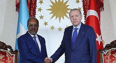 Cumhurbaşkanı Erdoğan, Somali Cumhurbaşkanı Mahmud ile görüştü
