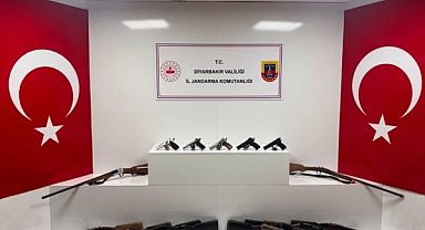 Diyarbakır’da ruhsatsız silah operasyonu