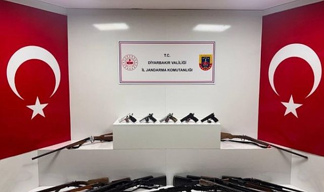 Diyarbakır’da ruhsatsız silah operasyonu