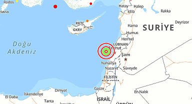 Doğu Akdeniz'de deprem