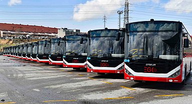 EGO filosuna 16 adet dizel yakıtlı, solo tip otobüs katıldı